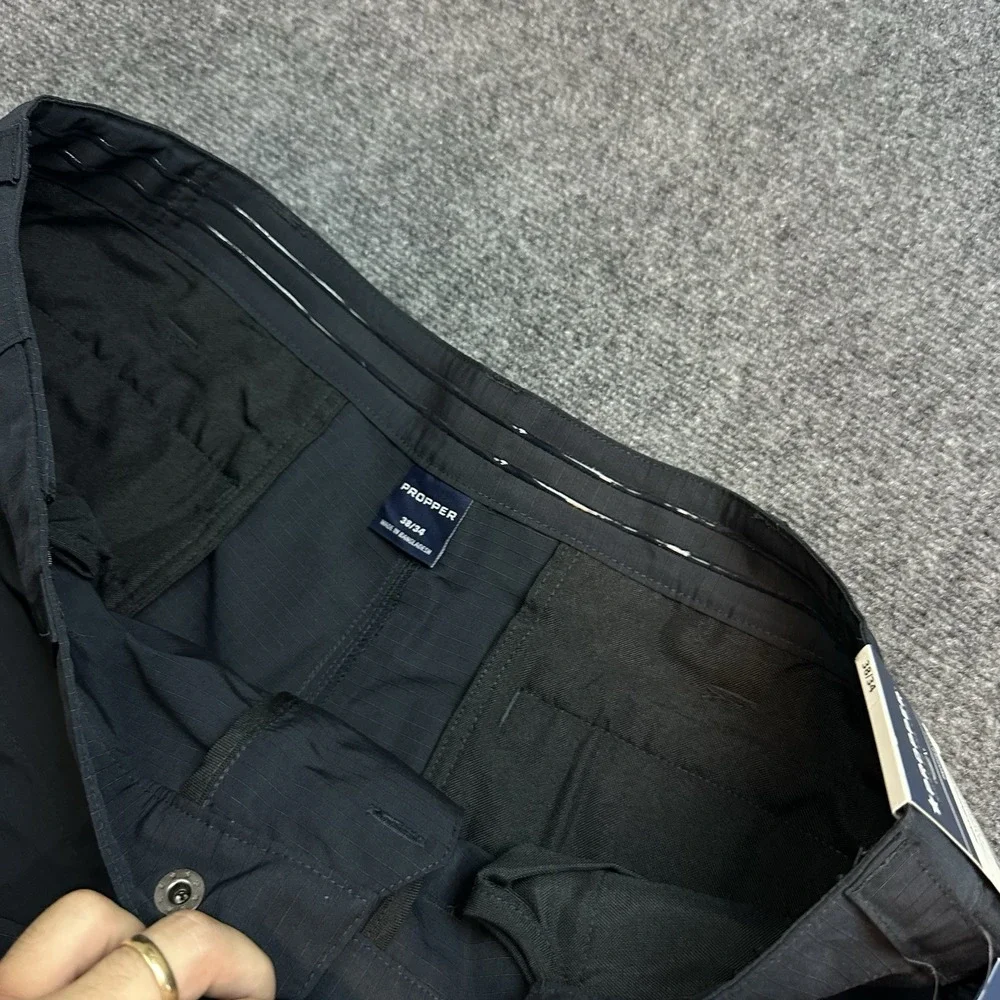 NWT Propper EdgeTec Tactical Pants Mens 38x28 Navy Blue Cargo Uniform Polyester
